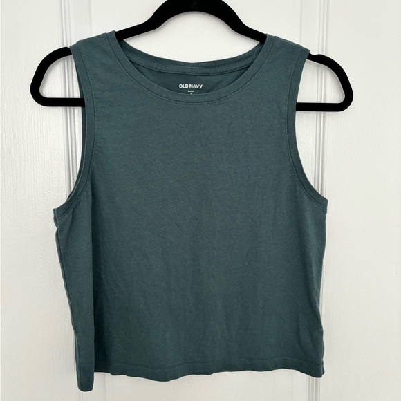 Old Navy Bestee Teal Tank Top (L) - Picture 3 of 6